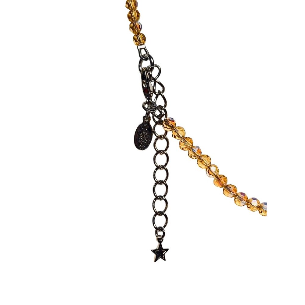 Kirks Folly Graduated Champaign Beads Choker Necklace (6282) - Picture 5 of 7